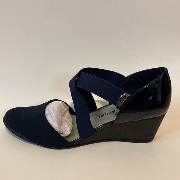 Anne Klein Sport Wedge sz 11 - Navy - Picture 5 of 6
